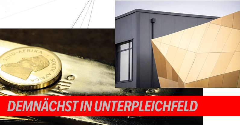 Gebäude und Goldmünze, nächstes Event in Unterpleichfeld