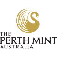 Logo der Perth Mint Australien mit Schwan.